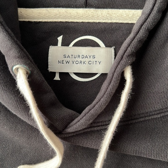 Saturday’s Surf NYC Ditch Multicolor Logo Hoodie Grey - Picture 6 of 10